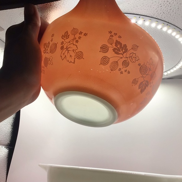 Pink Gooseberry Cinderella 4 Bowl Nesting Complete Set, 1957 - Picture 9 of 14